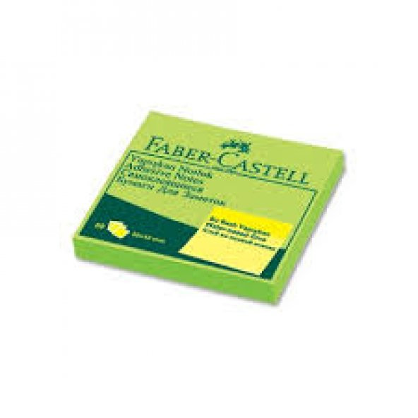 Faber Castell Yapışkanlı Not Kağıdı Yeşil