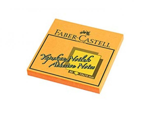 Faber Castell Yapışkanlı Not Kağıdı Turuncu