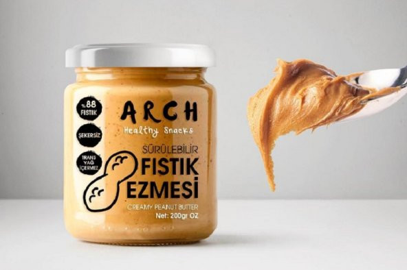 Arch Healty Snacks - Sürülebilir Fıstık Ezmesi (Şekersiz)
