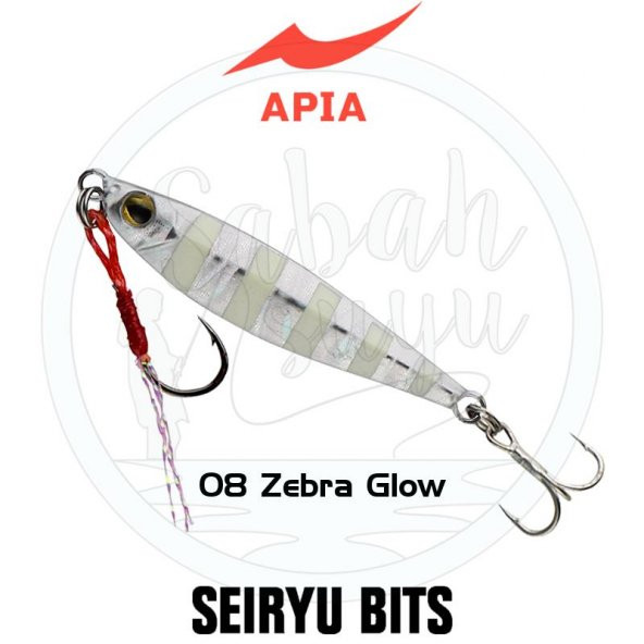 Apia Seiryu Bits Baby Jig 6gr #08 Zebra Glow