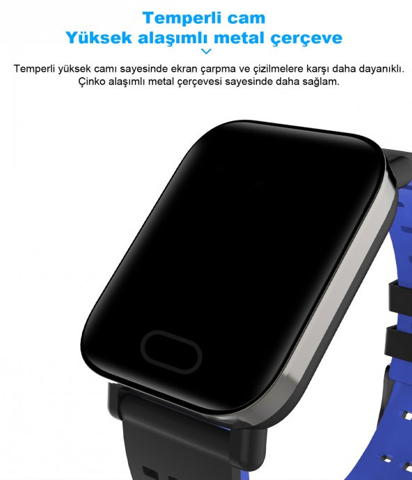Tansiyon-Nabız Ölçer Bluetooth Akıllı Bileklik Saat (Adım Sayar-Oksimetre-Uyku-Takip Smart Watch ) - 4