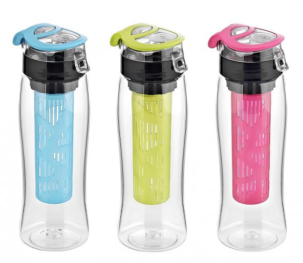 Detox Matara Su Matarası Suluk 730cc 0 Bpa Free Sebze Meyve Hazneli - Resim 3