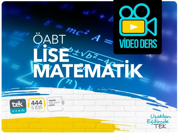 ÖABT Ortaöğretim Matematik Öğretmenliği 172 Saat Video Dersler