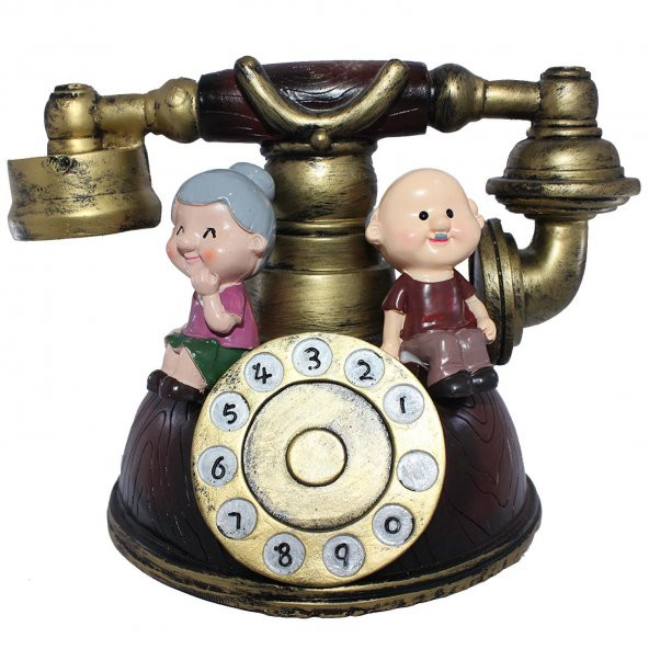 Nostaljik Telefon Kumbara, Dedeye Babaanneye Dekoratif Hediyelik