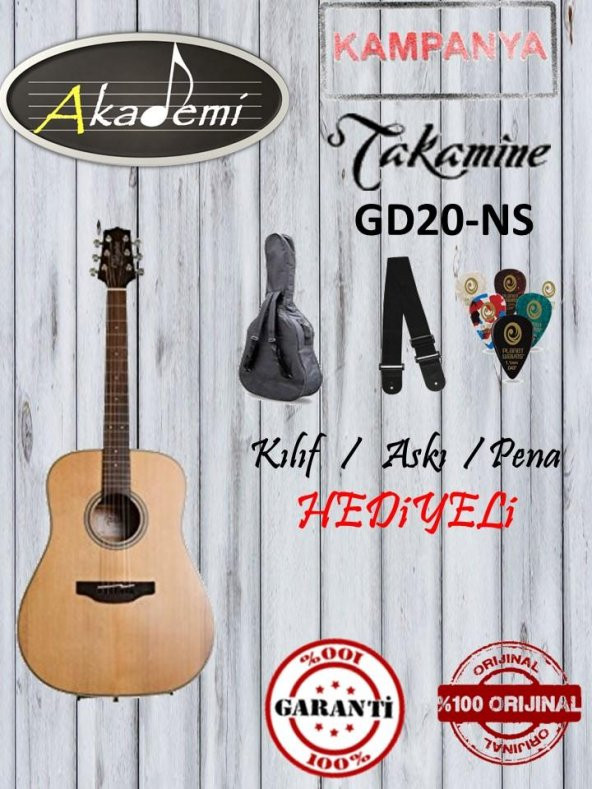 Takamine GD20-NS Akustik Gitar (HEDİYELİ)