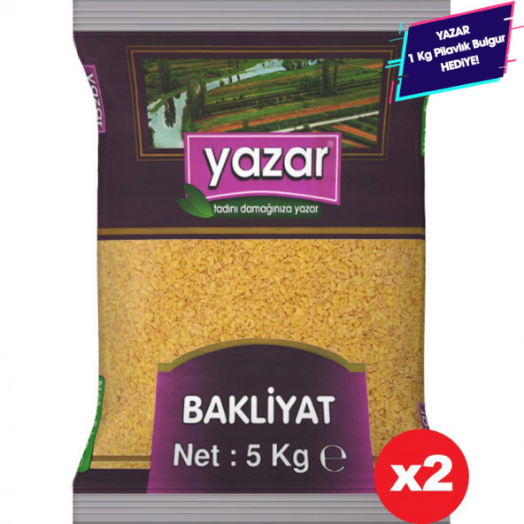 Yazar Pilavlık Bulgur 5 kg x 2 Adet