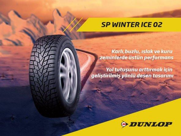 DUNLOP 195/55 R16 TL 91T XL SP WINTER ICE02(ÜRT:2018)