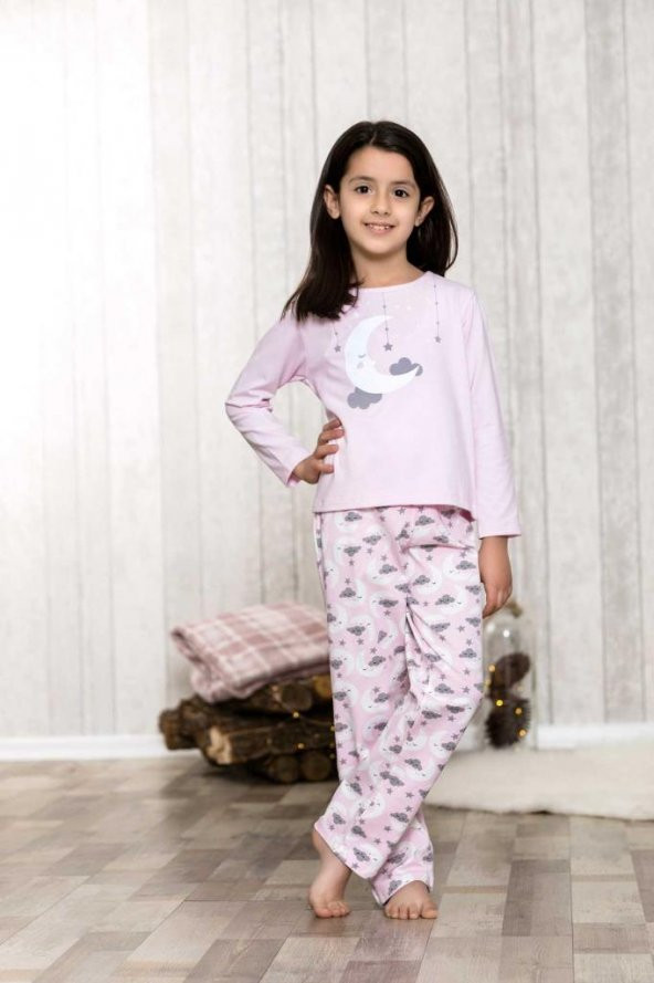 Kız Çocuk 2li Pijama Takım LB3010