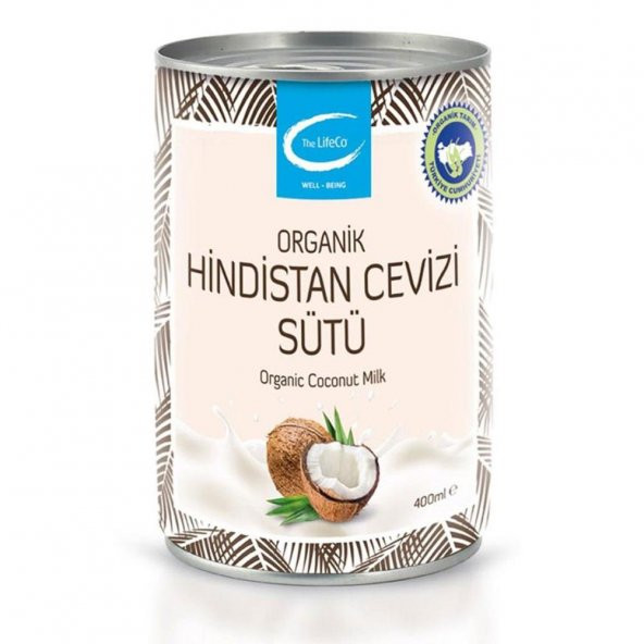 The LifeCo Organik Hindistan Cevizi Sütü 400 Ml