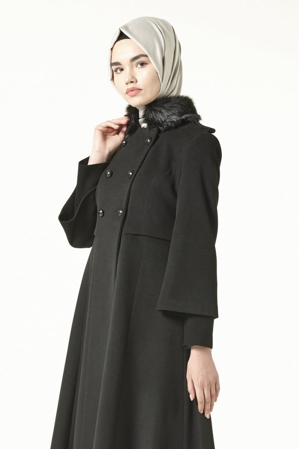 Armine Kaşe Kaban-Siyah 8KA703-01 - 4