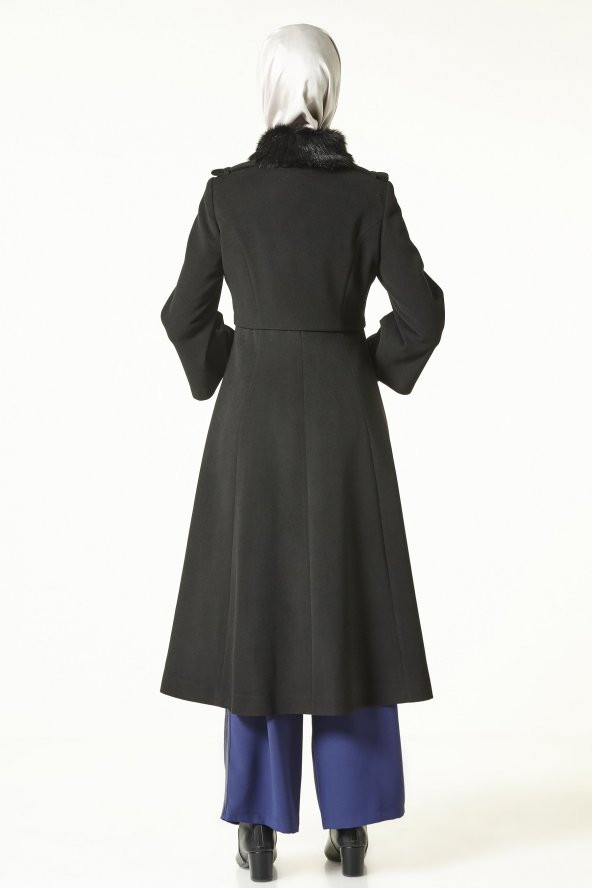 Armine Kaşe Kaban-Siyah 8KA703-01 - 5