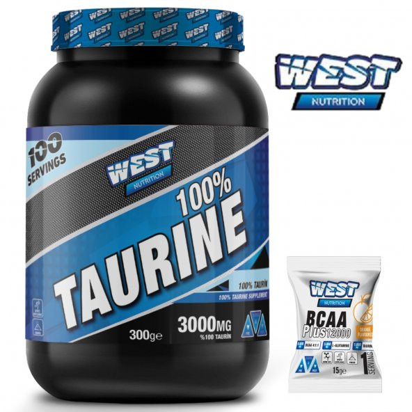 West Nutrition Taurin ( Taurine ) Toz 300 gr 100 Servis ( aminoasit ) - HEDİYELİ