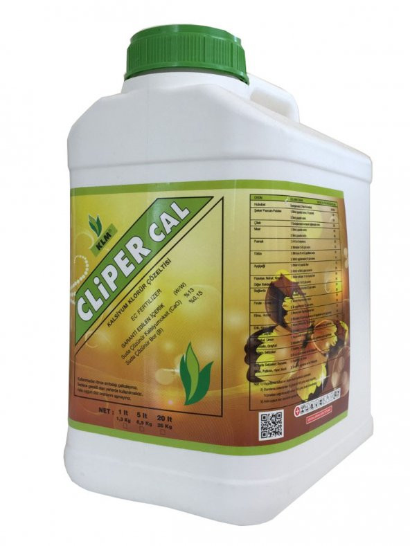 CLİPER CAL %13 KALSİYUM - %0.15 BOR - SIVI YAPRAK GÜBRESİ 5 LT