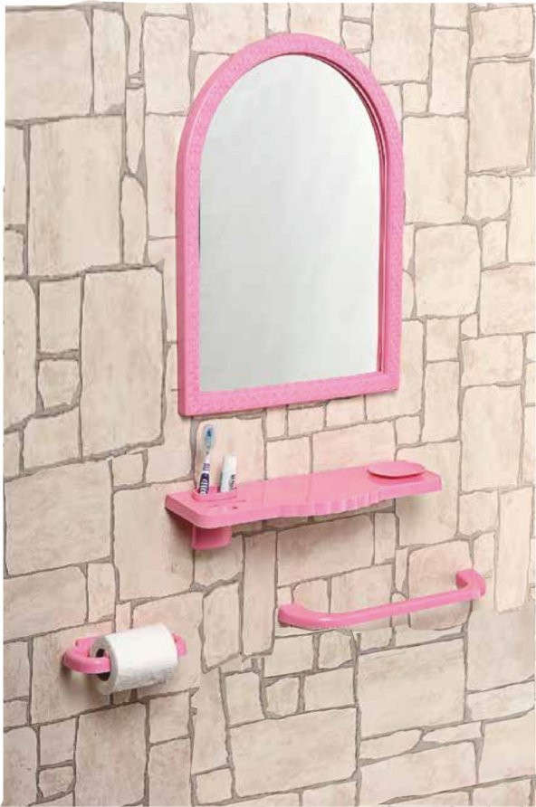 Çoklu 4 Parça 56x40cm Büyük Otel Banyo Cafe WC Tuvalet Ayna Seti - 2