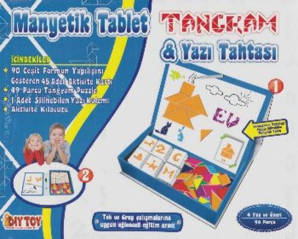 Diy-Toy Yayınları Manyetik Tablet Tangran Eğitim Seti