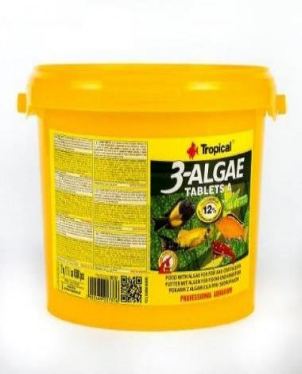Tropical 3-Algae Tablets Kovadan Bölme 100 tablet
