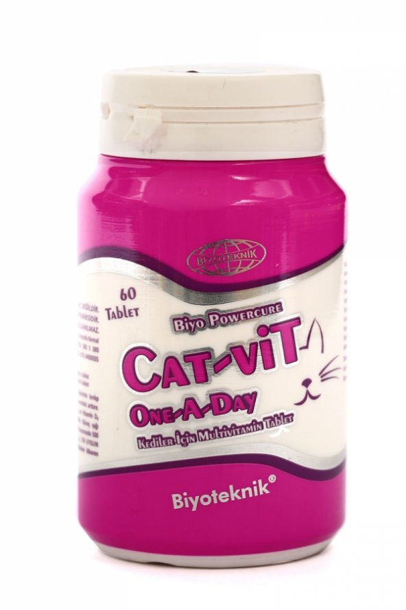 Biyoteknik Cat-Vit One A Day 60 Tablet