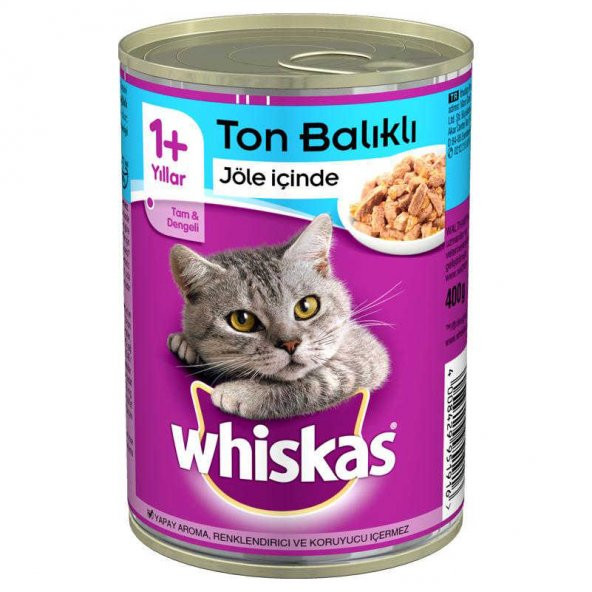 Whiskas Ton Balıklı Kedi Konserve 400 gr
