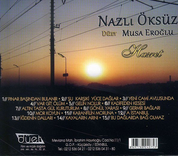 NAZLI ÖKSÜZ-MUSA EROĞLU DÜET -CD - 2