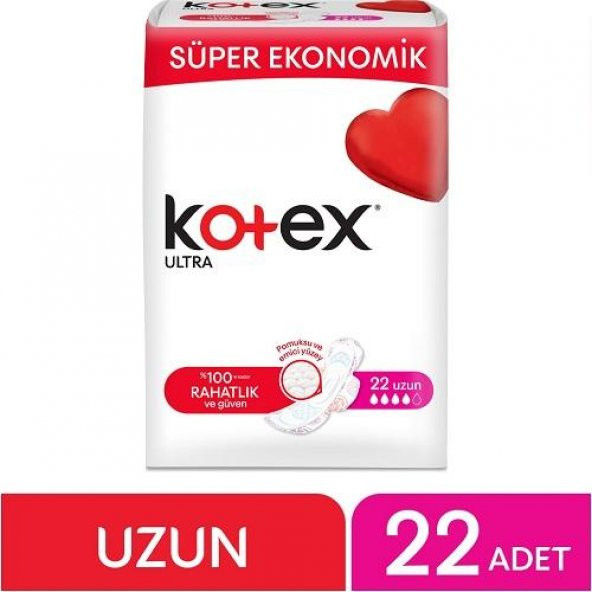 Kotex Ultra Hijyenik Ped Uzun (22 Adet)
