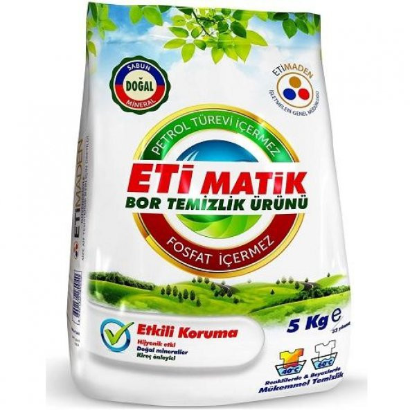 Eti Matik Renkliler & Beyazlar 5 Kg