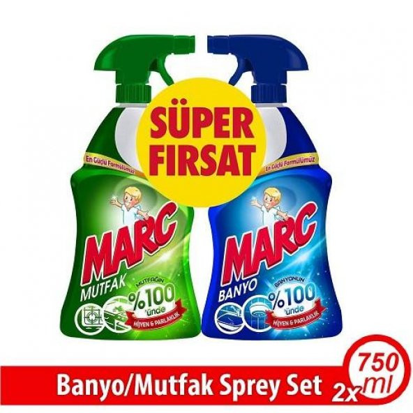 Marc Mutfak & Banyo Sprey Set 2x750 Ml