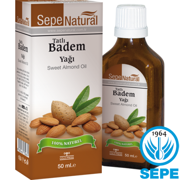 Tatlı Badem Yağı 50 ml 100 Saf Soğuk Sıkım Badem Yağı