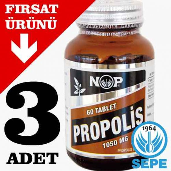 Propolis Extract Tablet 180 x 1050 mg PROPOLİS Ekstrakt Ekstresi SKT:2024