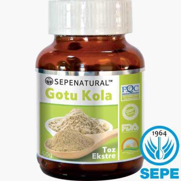 Gotu Kola Extract Gotu Kola Toz Ekstrakt Ekstresi 50 gr