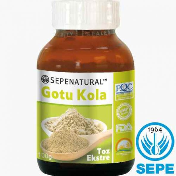 Gotu Kola Extract Gotu Kola Toz Ekstrakt Ekstresi 100 gr