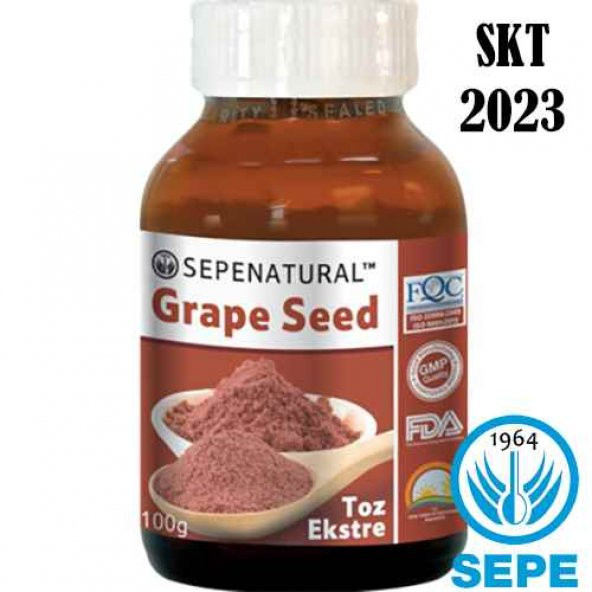 Grape Seed Extract Üzüm Çekirdeği Ekstrakt Ekstresi 100 gr