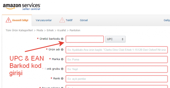 500 UPC EAN ASIN Barkod Kodları Numarası - UPC Kodu Satın Al - Amazon ürün listeleme yükleme - 2