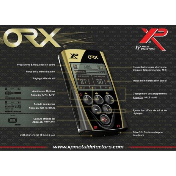 XP ORX Dedektör - 22,5cm HF Başlık, Ana Kontrol Ünitesi - 3