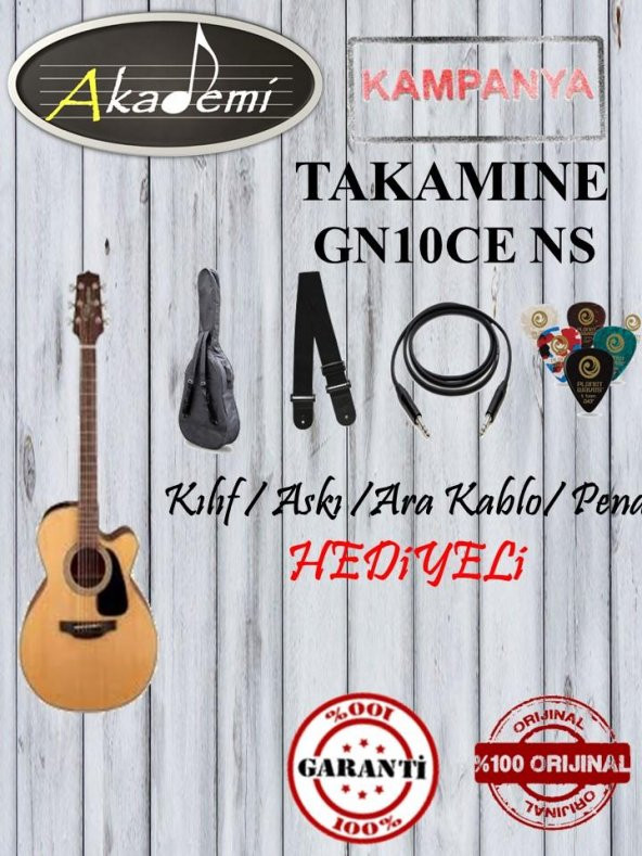 TAKAMINE GN10CE NS Elektro Akustik Gitar / Hediyeli