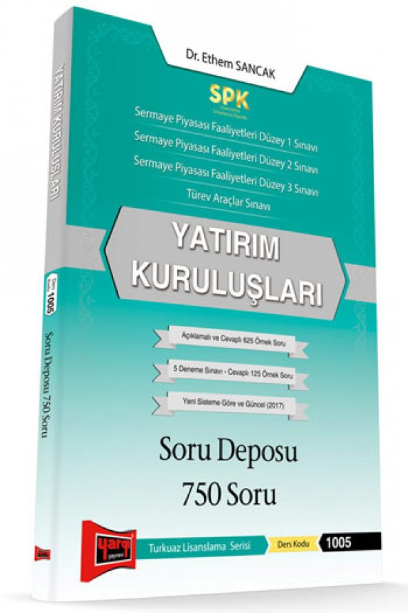 Yargı Yayınları SPK Yatırım Kuruluşları Soru Deposu 750 Soru
