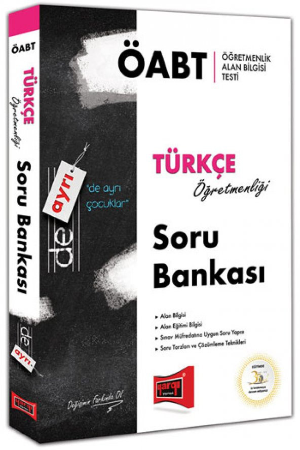 Yargı Yayınları ÖABT DE AYRI Türkçe Öğretmenliği Soru Bankası