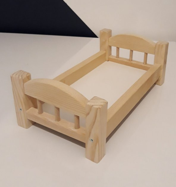 CEEBEBEK MONTESSORİ AHŞAP OYUNCAK BEBEK BEŞİK YATAK EĞİTİCİ OYUN Kız Çocuk Oyun Evcilik - 2