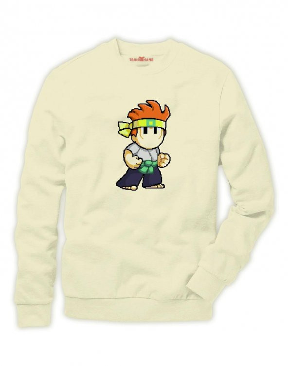 Tshirthane Dan the man personajes Sweatshirt Uzunkollu - 1