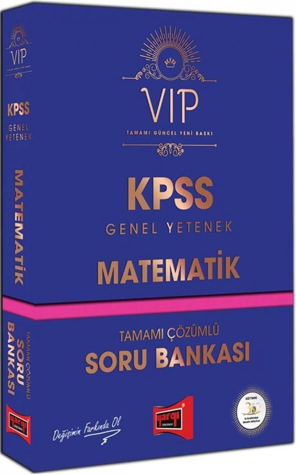 Yargı Yayınları KPSS Genel Yetenek Matematik VIP Tamamı Çözümlü Soru Bankası