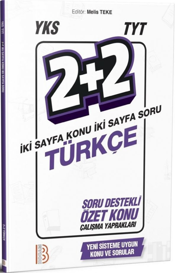 Benim Hocam Yayınları TYT Türkçe 2+2 Soru Destekli Özet Konu Çalışma Yaprakları