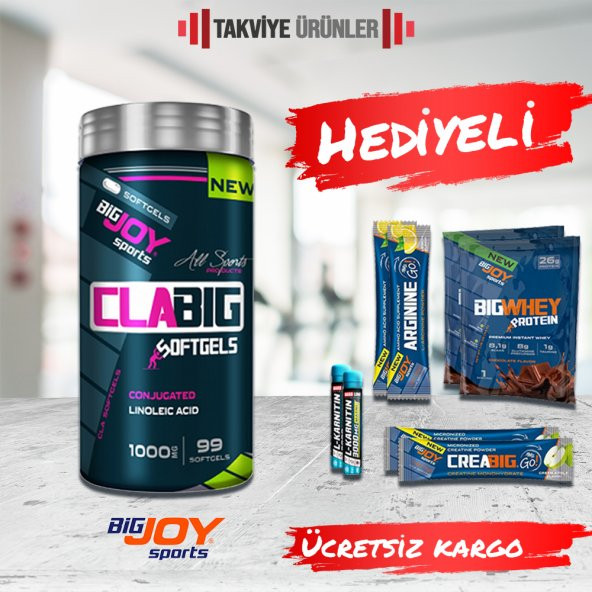 Bigjoy Clabig 1000 mg 99 Kapsül CLA + Hediyeli