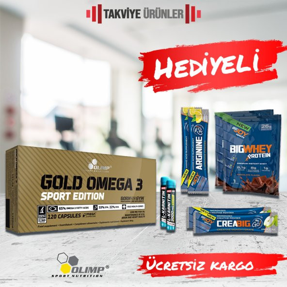 Olimp Gold Omega 3 Sport Edition 120 Kapsül + Hediyeli