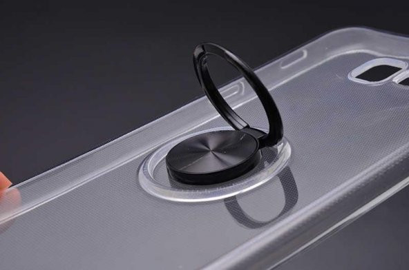 Samsung J4 Plus Şeffaf Standlı Magnetli Les Silikon