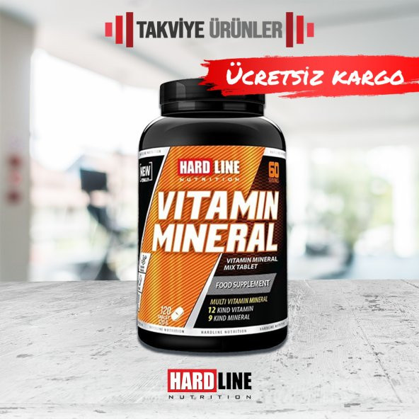 Hardline Vitamin Mineral 120 Tablet Multivitamin