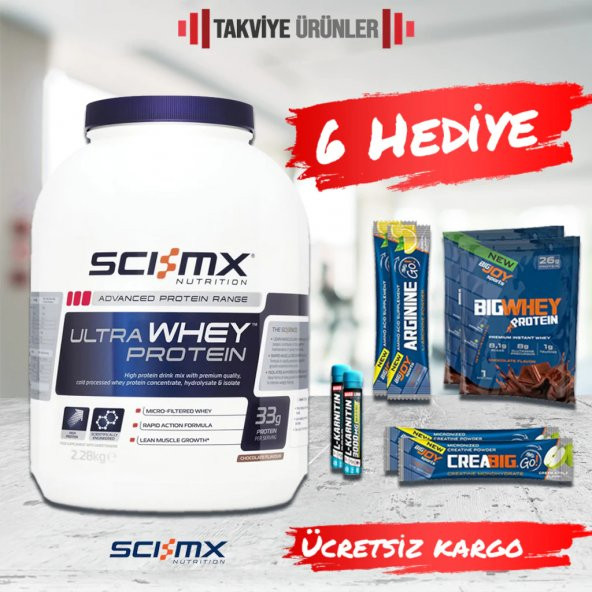 Sci-Mx Ultra Whey Protein 2280 gr Whey Protein Tozu + 6 Hediye