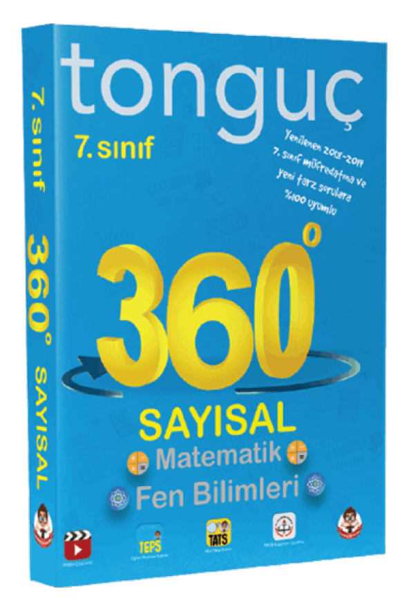 Tonguç Yayınları 7. Sınıf 360 Soru Bankası Sayısal (Cep Kitabı)