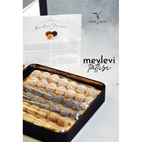 500 gr Mevlevi Tatlısı Özel Metal Kutu - 2