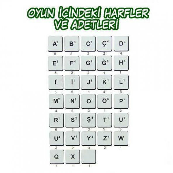 KELİME ÜRETME OYUNU - SCRABBLE BENZERİ EĞİTİCİ OYUNCAK - 2