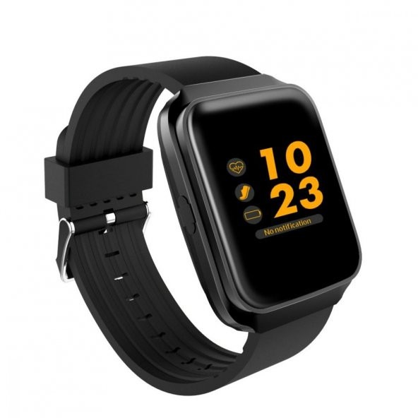 Olix Z40 Plus Smart Watch Akıllı Saat Suya Dayanıklı Nabız ve Tansiyon Ölçer Siyah