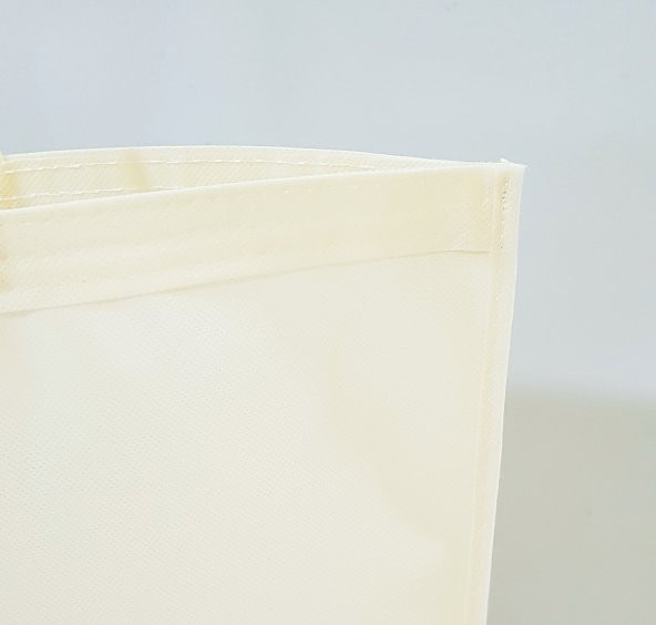 BEZ ÇANTA 20 ADET HAM LOGOSUZ DOĞAL ÇANTA 45x45cm (KALIN TELA) - 2